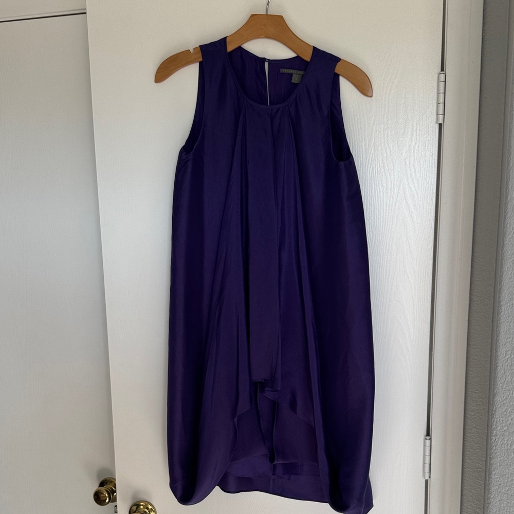 Proenza Schouler High Low Purple Dress